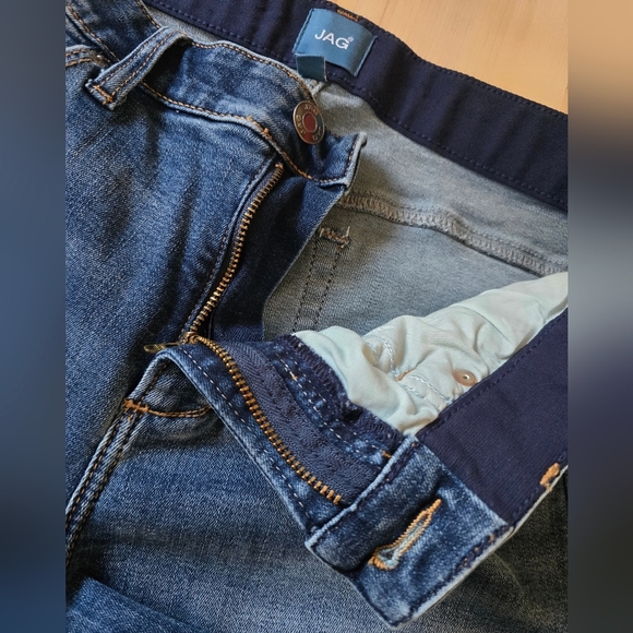 Jag Eloise Bootcut Raw Hem Jeans Size 14 - Picture 4 of 10